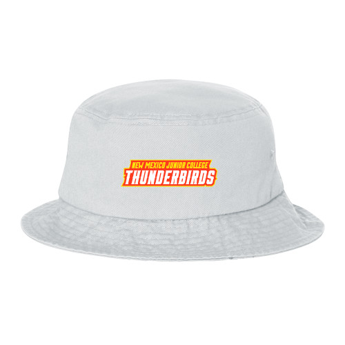  Sportsman White Bucket Hat - Thunderbirds Word Mark