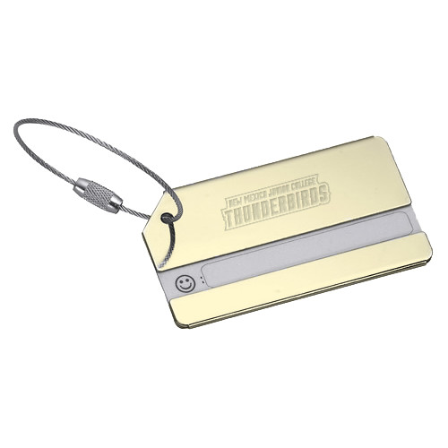  Gold Luggage Tag - Thunderbirds Word Mark Engraved