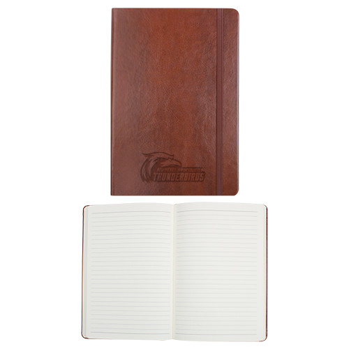  Fabrizio Brown Hard Cover Journal - Primary Logo Engraved