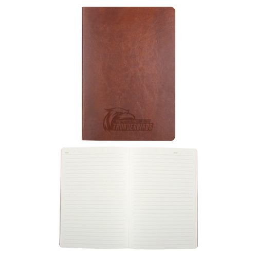  Fabrizio Brown Soft Cover Journal - Primary Logo Engraved
