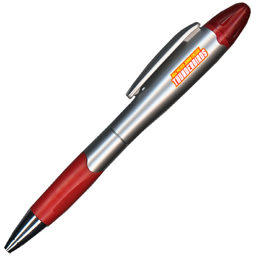  Silver/Red Blossom Pen/Highlighter - Thunderbirds Word Mark