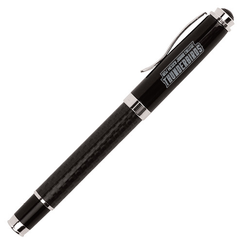  Luna Black Rollerball Pen - Thunderbirds Word Mark Engraved