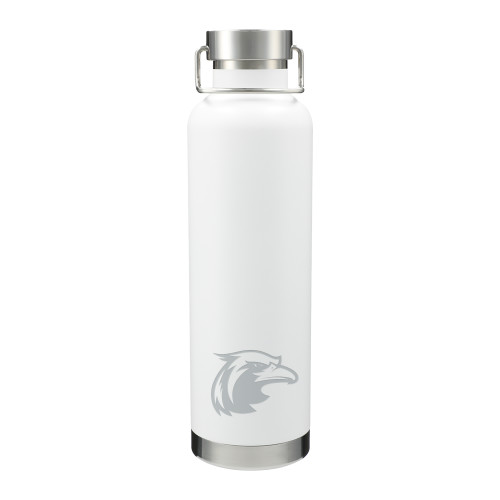  Thor Copper Vacuum Insulated White Bottle 32oz - Thunderbird Head Engraved