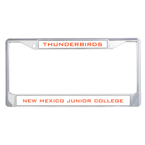  Metal License Plate Frame in Chrome - Thunderbirds