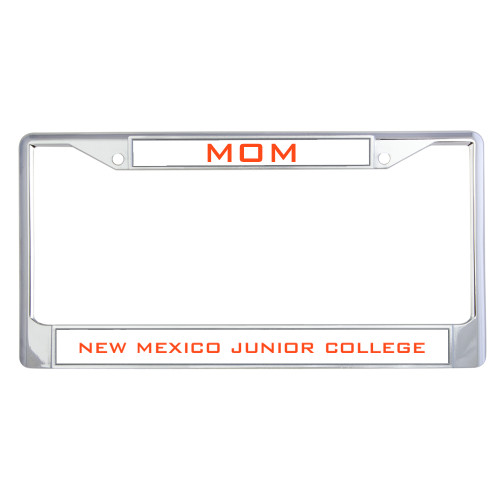  Mom Metal License Plate Frame in Chrome - Mom