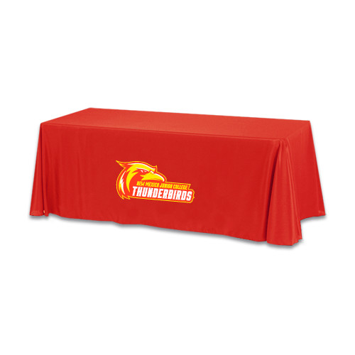  Red 6 foot Table Throw - Primary Logo