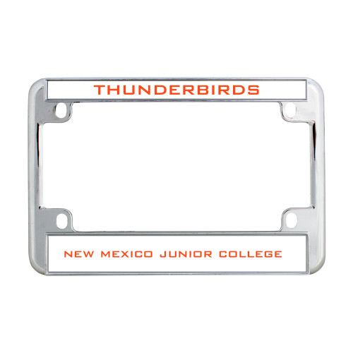  Metal Motorcycle License Plate Frame in Chrome - Thunderbirds