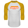 Thumbnail image for  White/Gold Raglan Baseball T Shirt