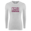 Thumbnail image for  Womens White Long Sleeve V Neck Tee