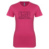 Thumbnail image for  Next Level Womens Fuchsia Boyfriend Tee