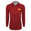 Thumbnail image for  Womens Red Twill Button Down Long Sleeve 