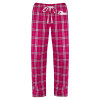Thumbnail image for  Womens Dark Fuchsia/White Flannel Pajama Pant