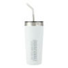 Thumbnail image for  Faye White Vacuum Tumbler w/ Stainless Steel Straw 20 oz