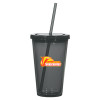 Thumbnail image for  Madison Double Wall Charcoal Tumbler w/Straw 16oz