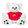 Thumbnail image for  Plush Big Paw 8 1/2 inch White Bear w/Red Shirt