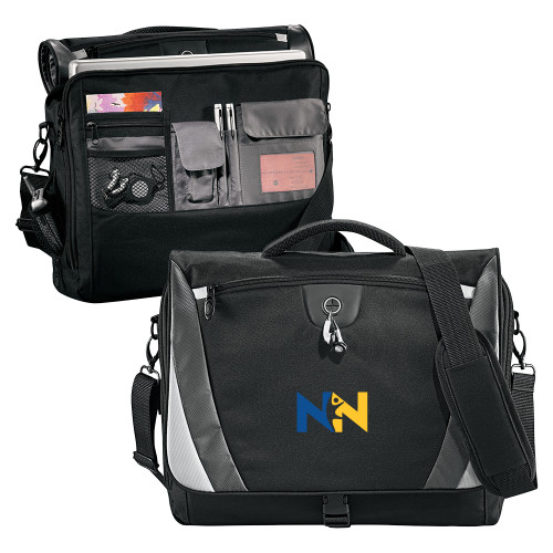  Black/Grey Slope Computer Messenger Bag - Near North Health Primary Mark