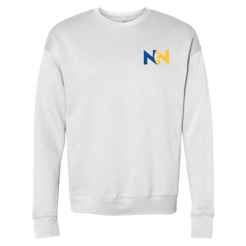  Bella + Canvas White Fleece Crew - Near North Health Primary Mark
