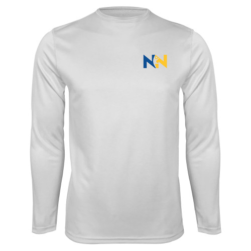  White Performance Long Sleeve Shirt - Near North Health Primary Mark