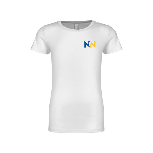  Next Level Girls White Fashion Fit T Shirt - Near North Health Primary Mark