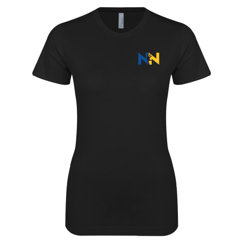  Next Level Womens Black Boyfriend Tee - Near North Health Primary Mark