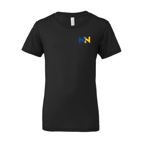  Bella + Canvas Youth Black Jersey T Shirt - Near North Health Primary Mark