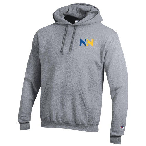  Champion Heather Grey Fleece Hoodie - Near North Health Primary Mark