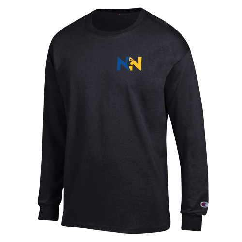  Champion Black Long Sleeve T Shirt - Near North Health Primary Mark