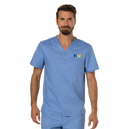  Mens Ciel Blue Revolution Scrub Top - Near North Health Primary Mark