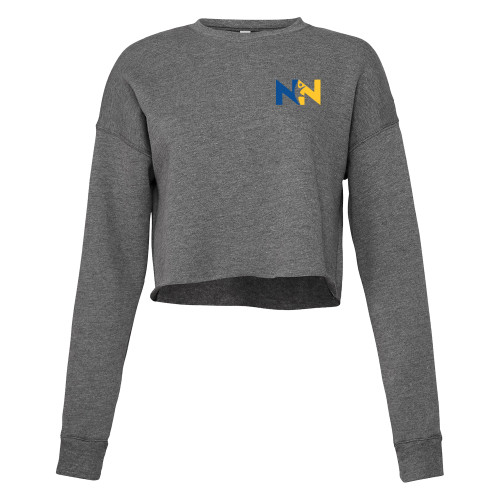  Bella + Canvas Womens Deep Heather Cropped Fleece Crew - Near North Health Primary Mark
