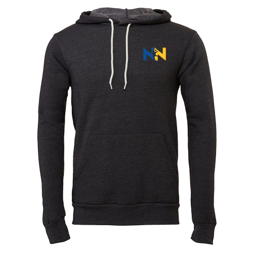  Bella + Canvas Dark Grey Heather Fleece Hood - Near North Health Primary Mark