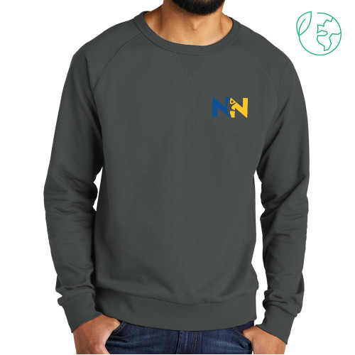  Allmade Dark Grey Organic French Terry Crewneck Sweatshirt - Near North Health Primary Mark
