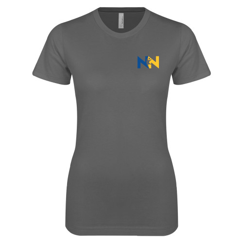  Next Level Womens Charcoal Boyfriend Tee - Near North Health Primary Mark
