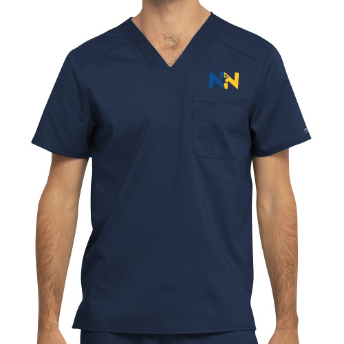  Mens Navy Revolution Scrub Top - Near North Health Primary Mark