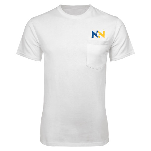  White T Shirt w/Pocket - Near North Health Primary Mark