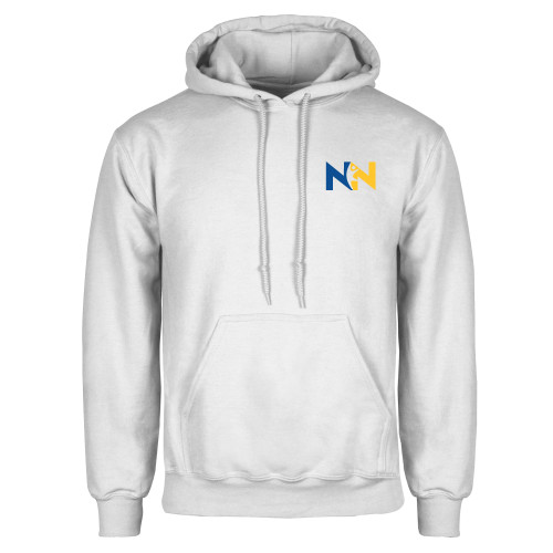  White Fleece Hoodie - Near North Health Primary Mark