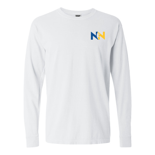  Comfort Colors White Long Sleeve T Shirt - Near North Health Primary Mark