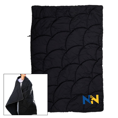  Black Wearable Camping Blanket - Near North Health Primary Mark