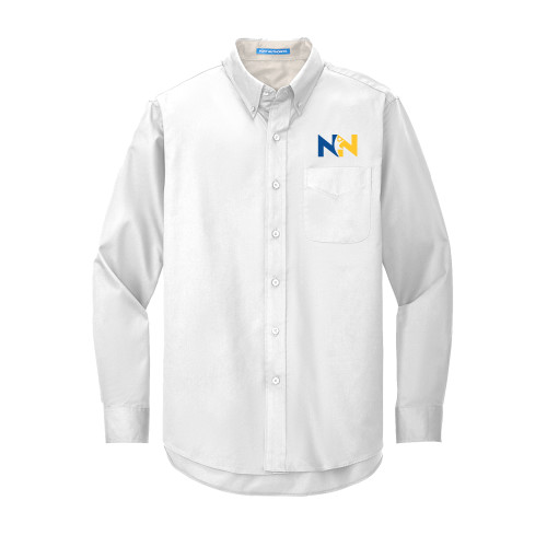  White Twill Button Down Long Sleeve - Near North Health Primary Mark