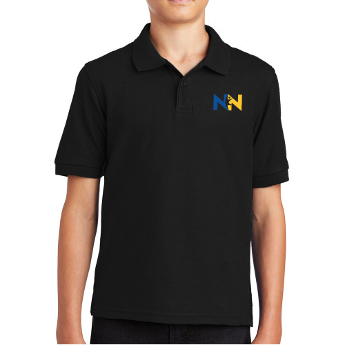  Youth Black Silk Touch Polo - Near North Health Primary Mark