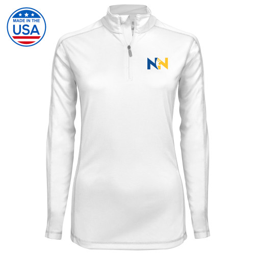  Syntrel Womens White Interlock 1/4 Zip - Near North Health Primary Mark