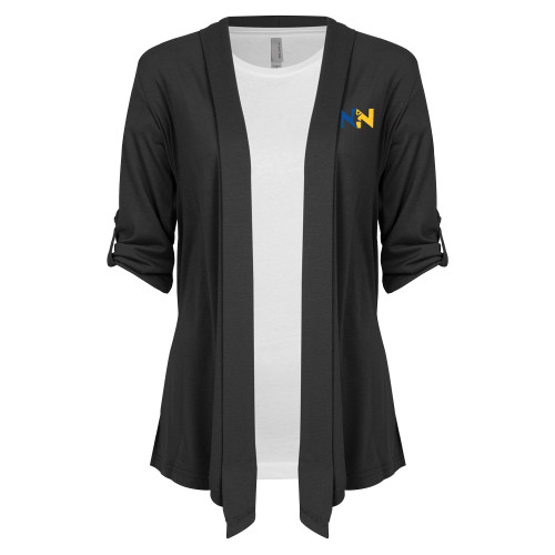  Womens Grey Drape Front Cardigan Sweater - Near North Health Primary Mark