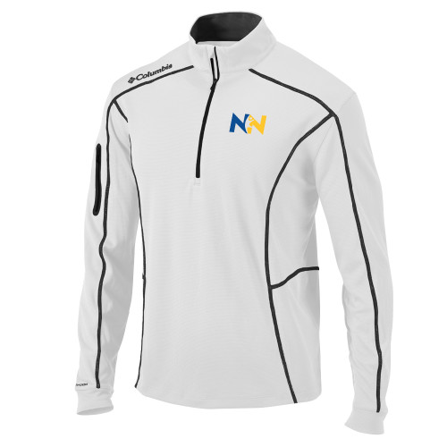  Columbia White Omni Wick Shotgun 1/4 Zip - Near North Health Primary Mark