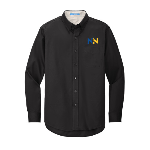  Black Twill Button Down Long Sleeve - Near North Health Primary Mark