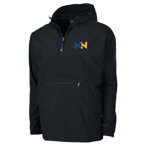  Charles River Womens Black Pack N Go Pullover Jacket - Near North Health Primary Mark