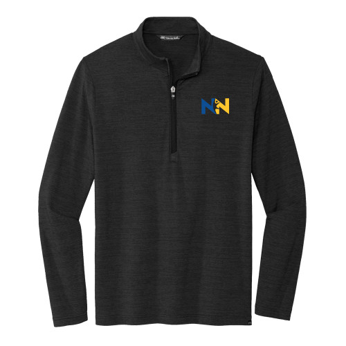  TravisMathew Black Crestview 1/4 Zip Pullover - Near North Health Primary Mark