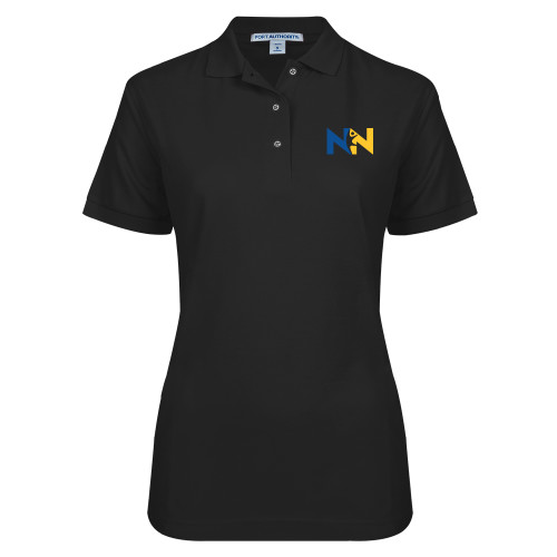  Womens Silk Touch Black Pique Polo - Near North Health Primary Mark