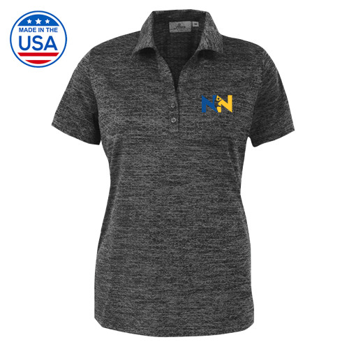  Womens Charcoal Honeycomb Jacquard Polo - Near North Health Primary Mark