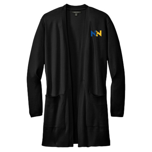  Mercer + Mettle Womens Black Open Front Cardigan Sweater - Near North Health Primary Mark