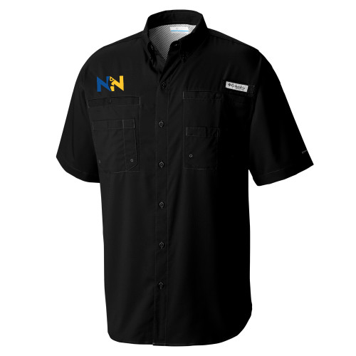  Columbia Black Tamiami Performance Short Sleeve Shirt - Near North Health Primary Mark