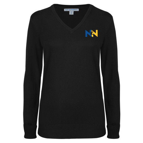  Womens Black VNeck Sweater  - Near North Health Primary Mark